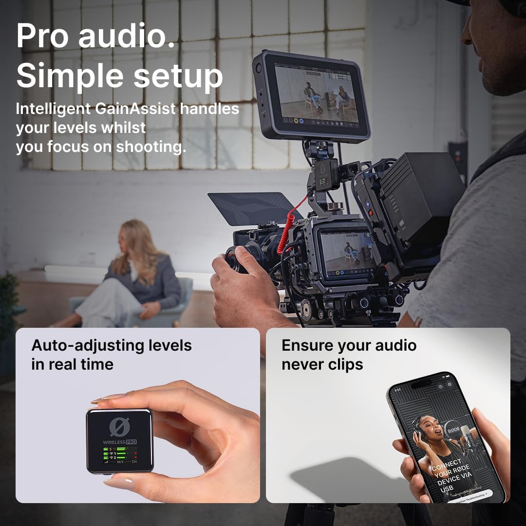 Sistema de Micrófono Inalámbrico Compacto RØDE Wireless PRO con Cód...