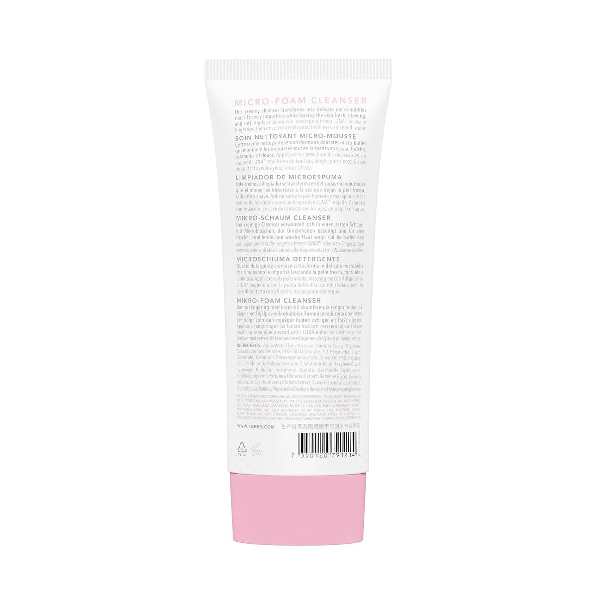 FOREO Luna 4 Cepillo de limpieza facial + limpiador de microespuma...