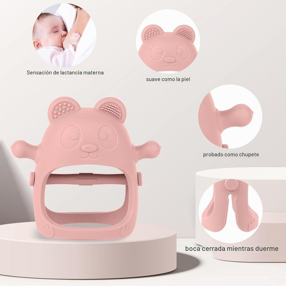 Eascrozn Paquete de 3 juguetes de dentición para bebés de 3-6 6-12...