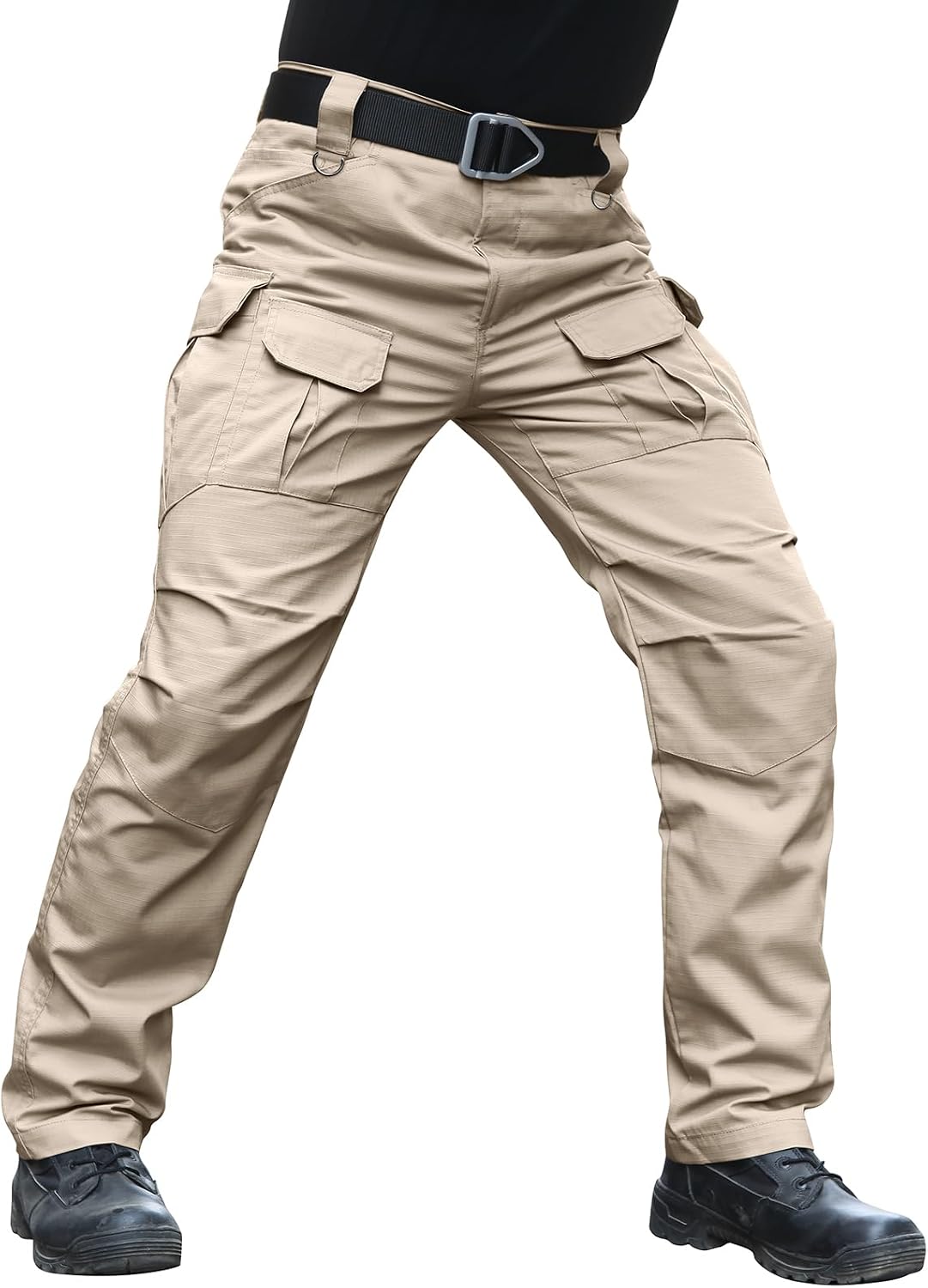 Hiwise Pantalones tácticos elásticos para hombre, resistentes al ag...