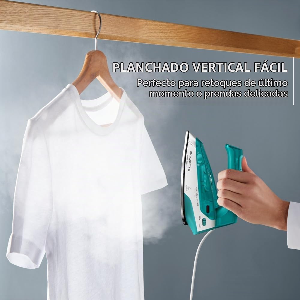 Rowenta Mini plancha de viaje DUAL voltaje 120-240 para ropa verde...