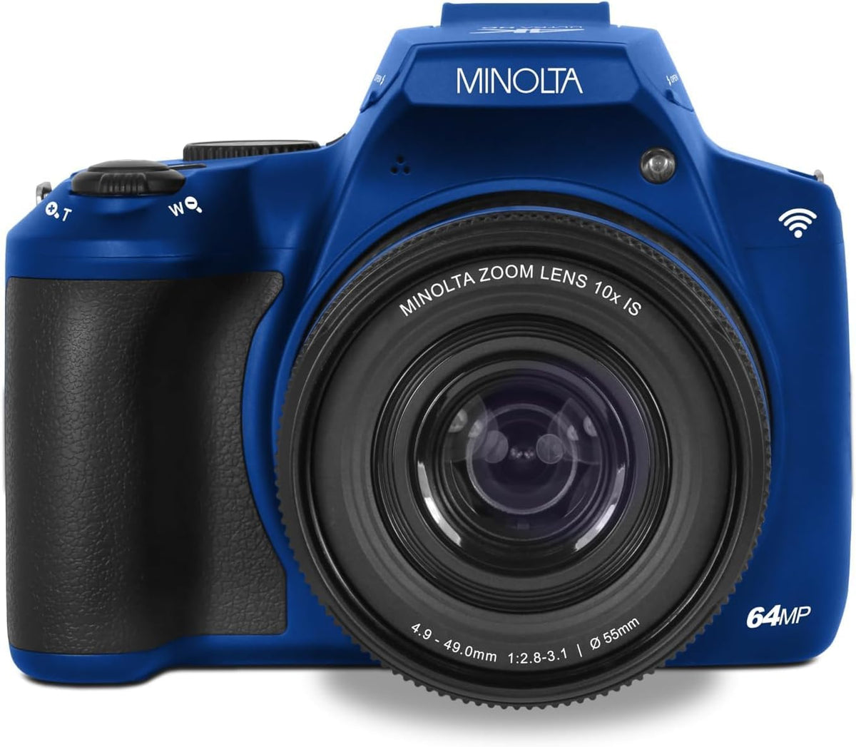 Minolta MNB10Z 64MP 4K Bridge Cámara, zoom óptico 10X, Flip LCD (az...