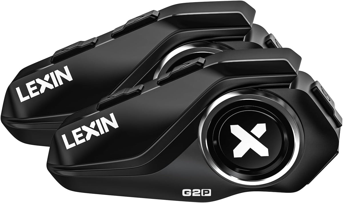 LEXIN G2P Auriculares Bluetooth para Casco de Motocicleta, Sistemas...