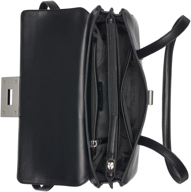 Calvin Klein Saige - Hombros con solapa de triple compartimento, ne...