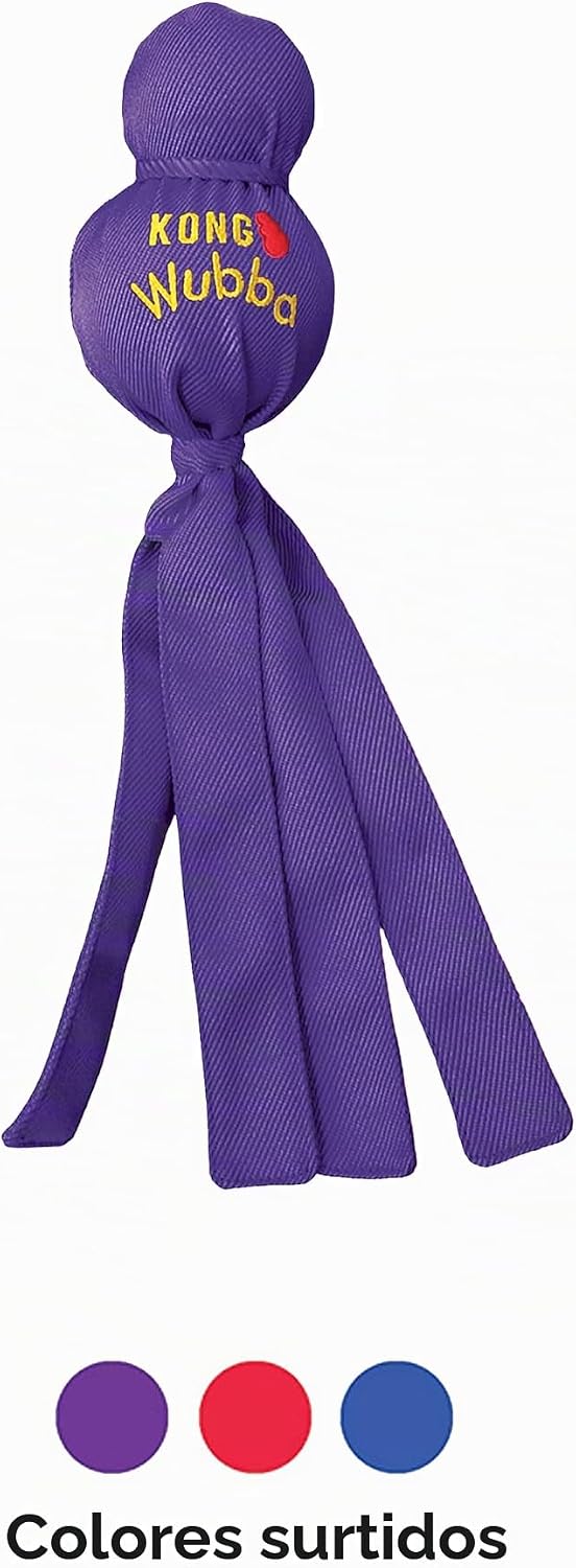 KONG Wubba - Juguete para perros para tirón de guerra y busca - Sum...