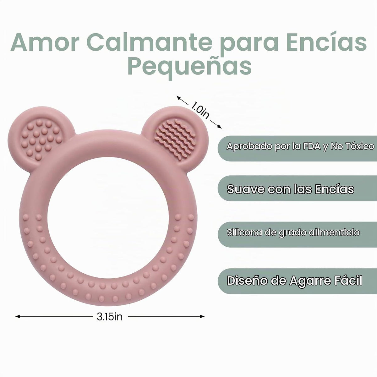 Eascrozn Juguetes de dentición para bebés de 3-6 meses, mordedores...