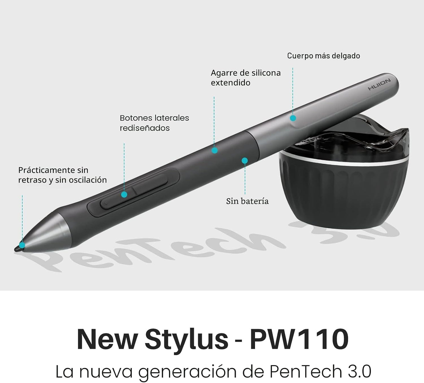 HUION Inspiroy 2 Tableta de dibujo mediana con rueda de desplazamie...