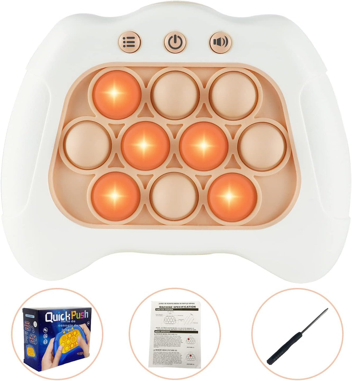 Intoypad Pop The Target! Máquina de Juego Portátil de Empuje Rápido...