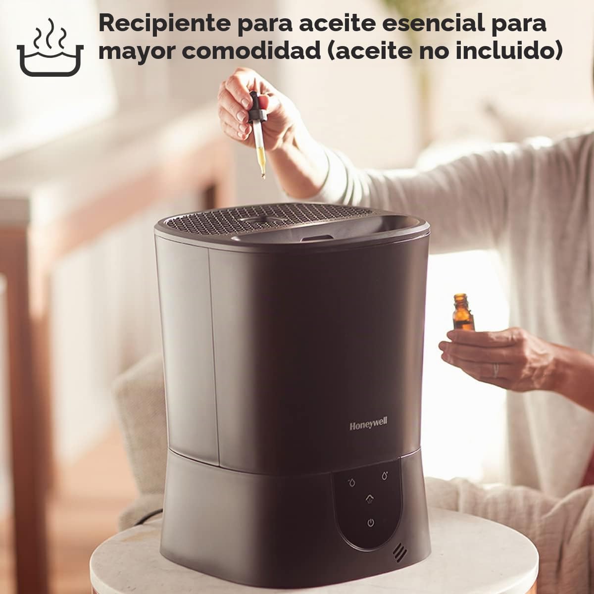 Honeywell Humidificador de vapor caliente, de fácil mantenimiento,...