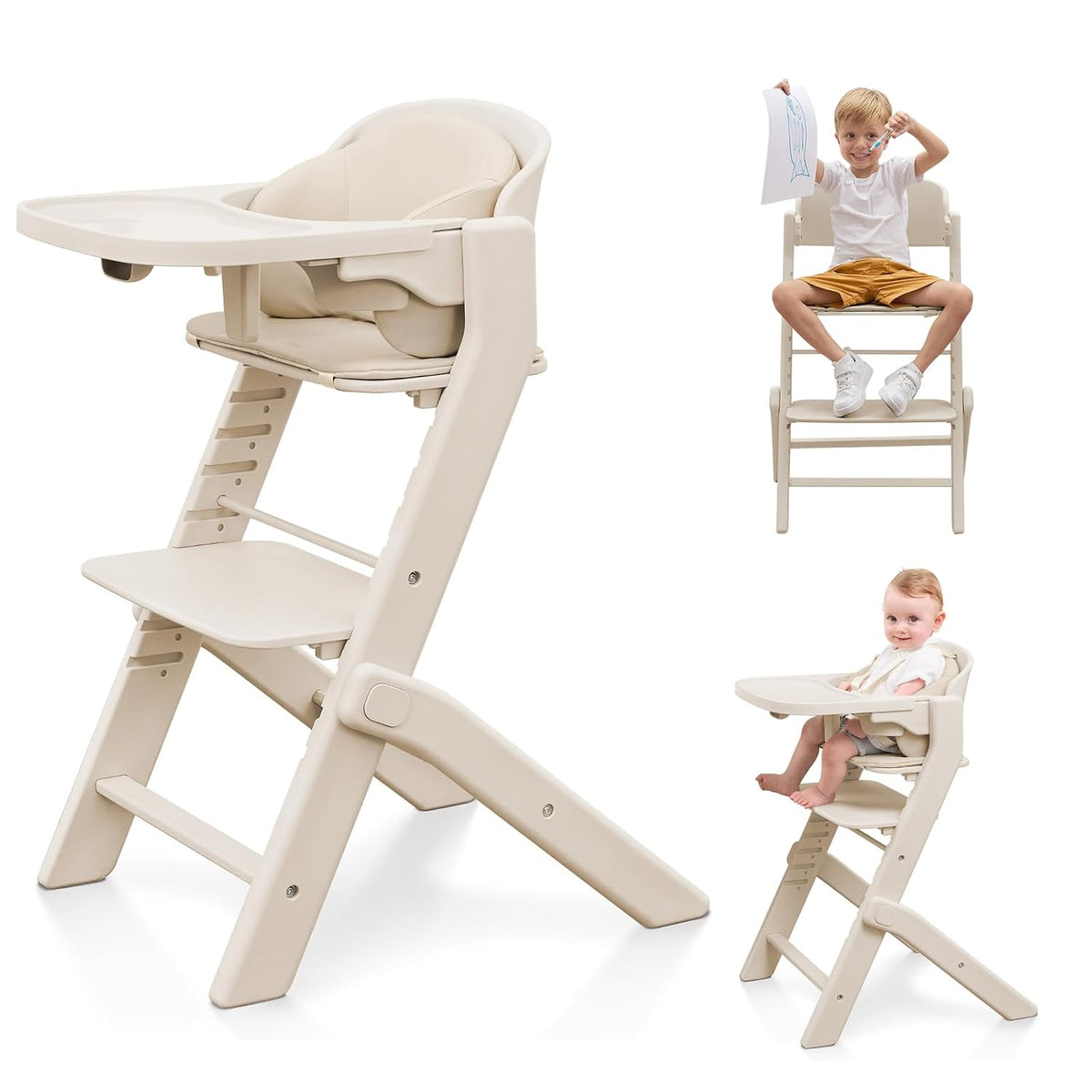 Obee Odee Trona de bebé totalmente lavable para bebés y niños peque...