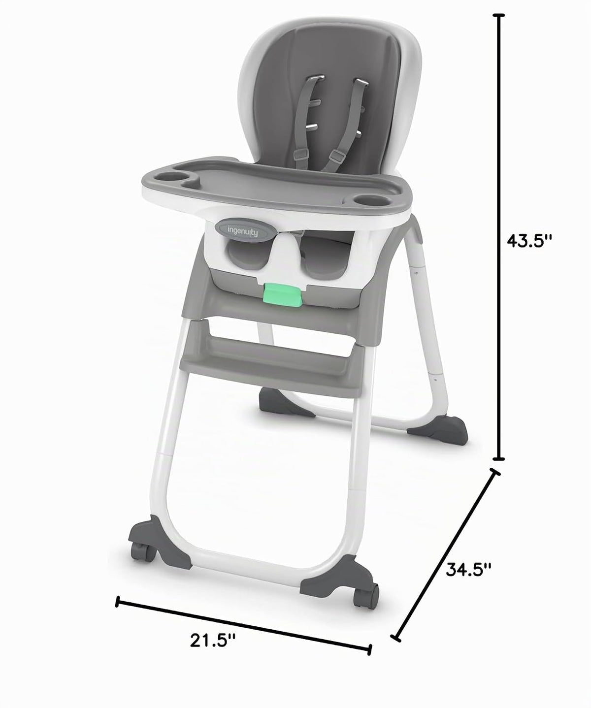 Ingenuity Full Course SmartClean - Silla alta 6 en 1, espuma EVA Sm...
