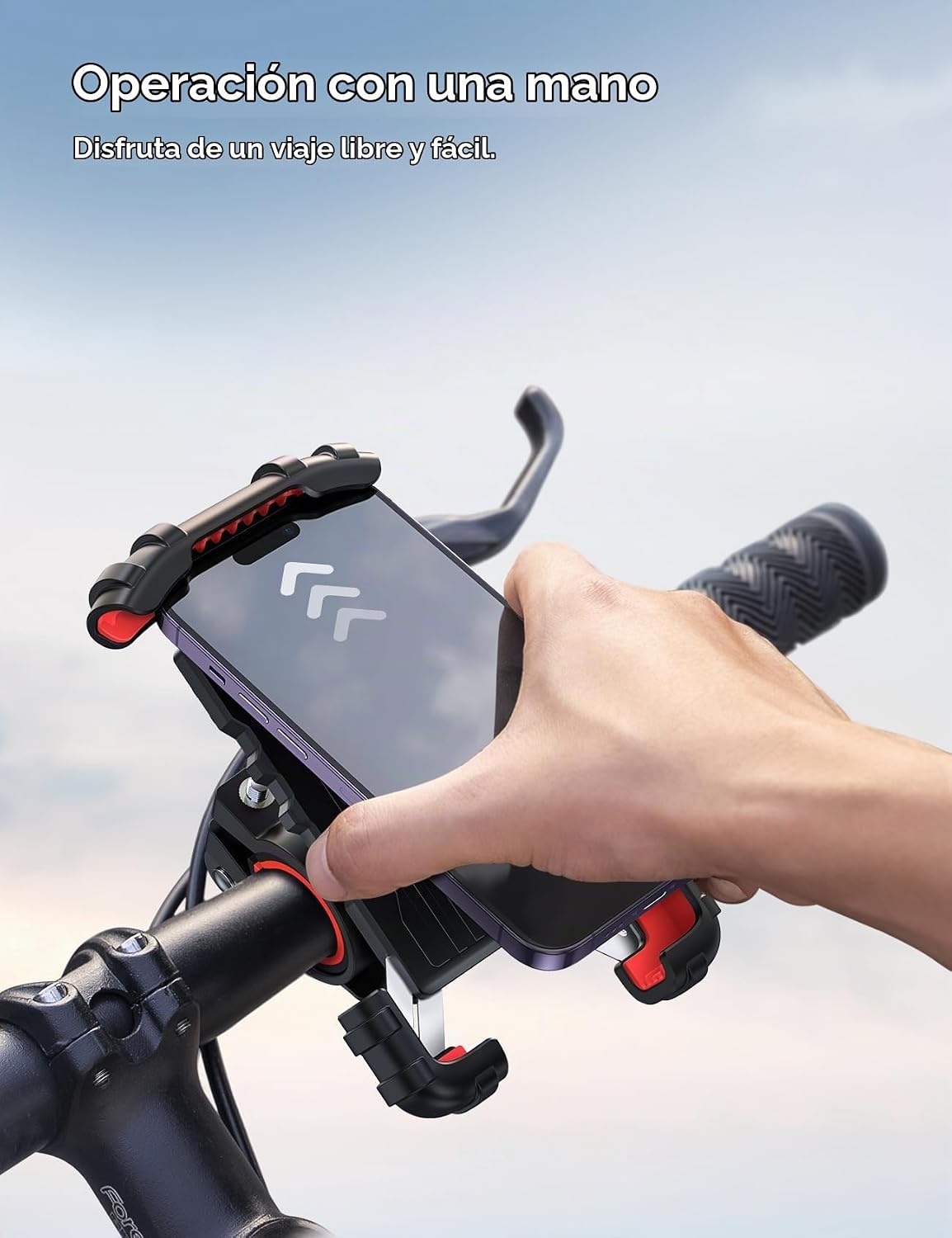 Lamicall Soporte para teléfono de bicicleta, soporte de teléfono pa...