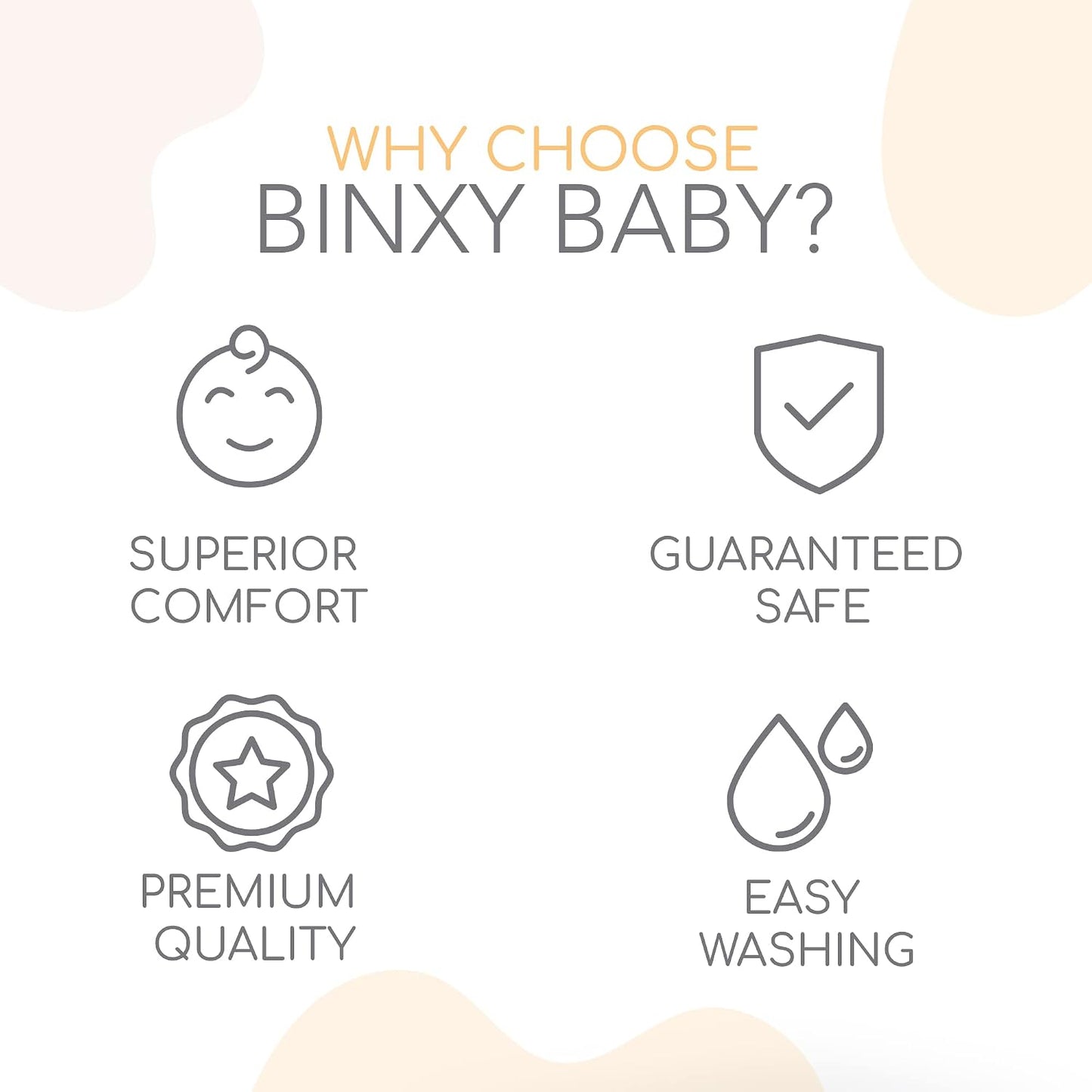 Binxy Baby Funda Acolchada 2 en 1 para Silla Alta y Funda para Carr...