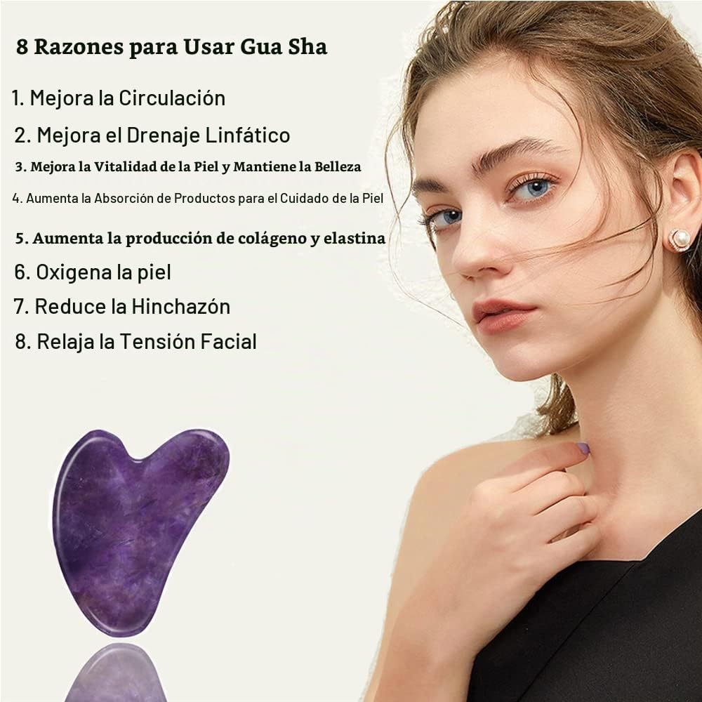 Ditind Gua Sha, herramientas faciales Gua Sha, herramienta Guasha p...