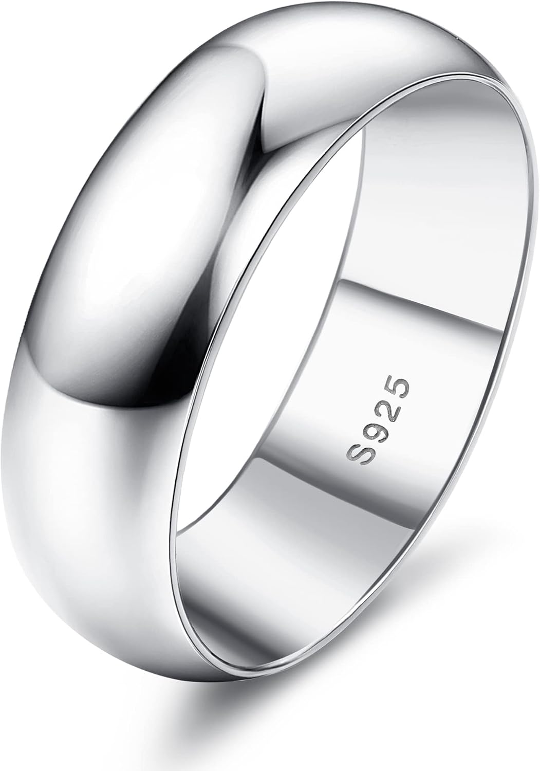MILACOLATO Anillo de plata de ley 925 para mujeres y hombres, anill...