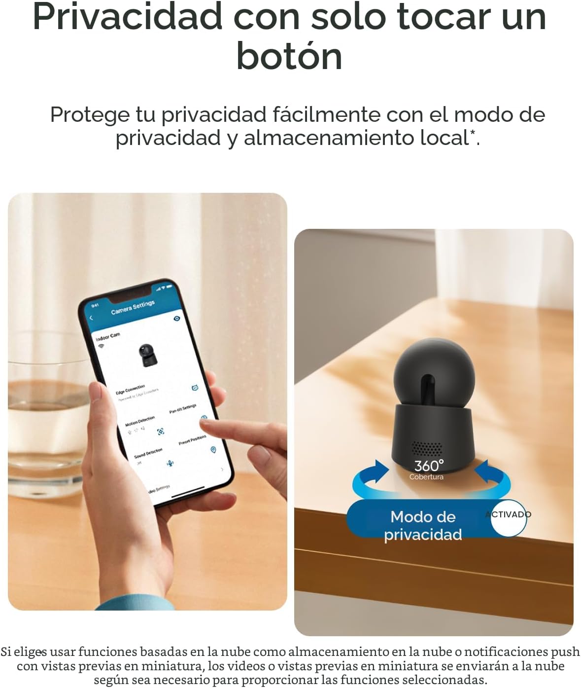 eufy Security Cámara interior 4K E30, panorámica e inclinación, seg...