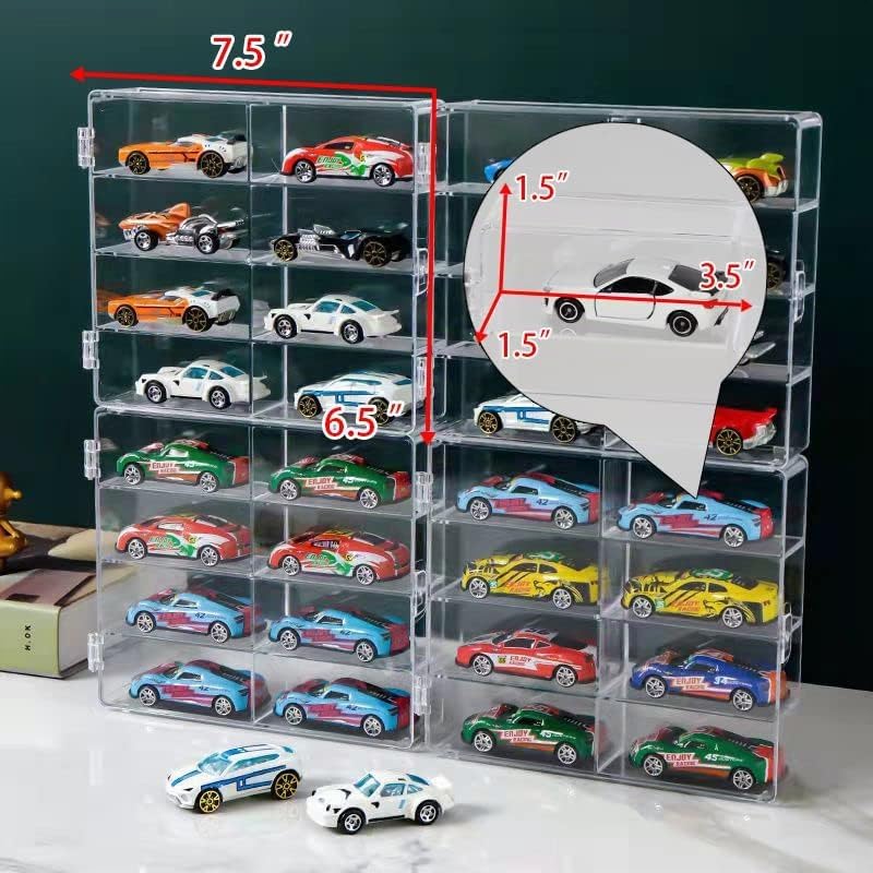 Caja de exhibición de autos de juguete Matchbox Wheels a escala 1\/...