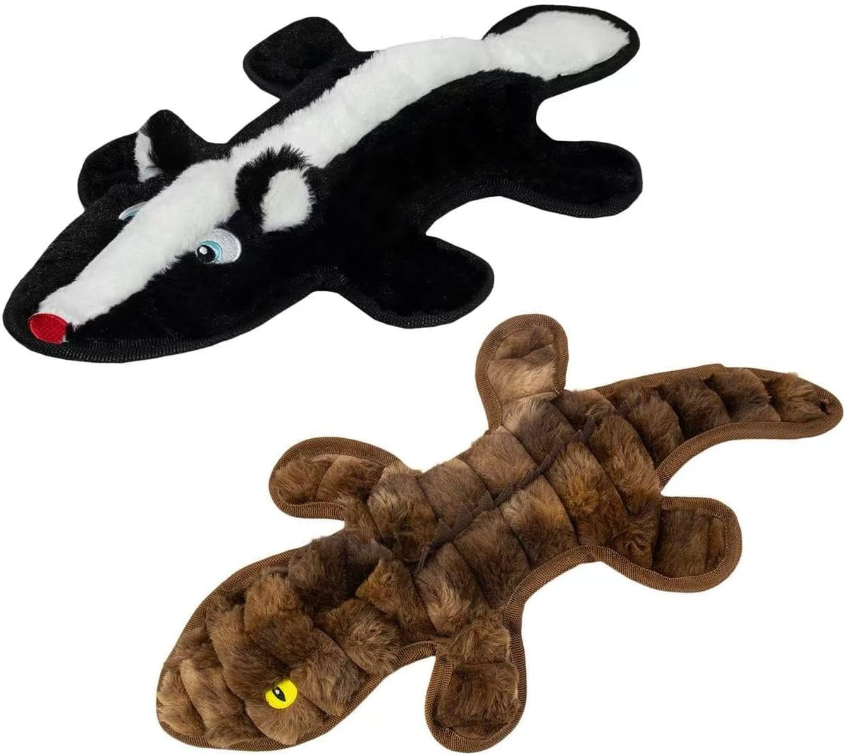 MAOOOOB Juguetes chirriantes para perros sin relleno, paquete de 2...