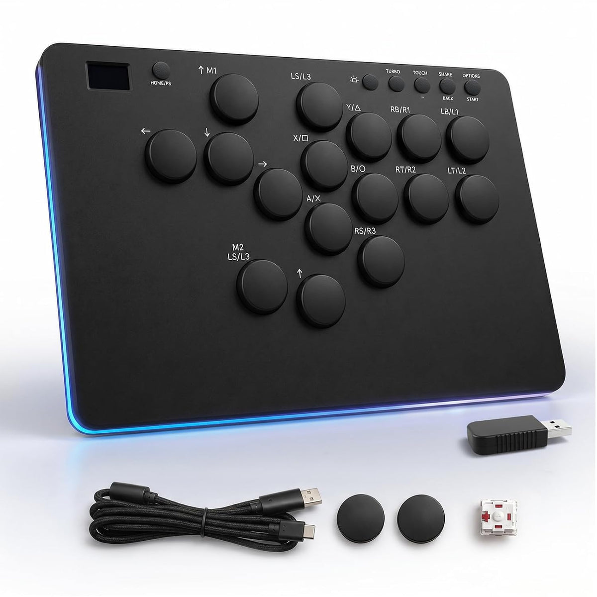 Controlador sin palanca DOYOKY para PS5 | Palo de lucha con cable d...