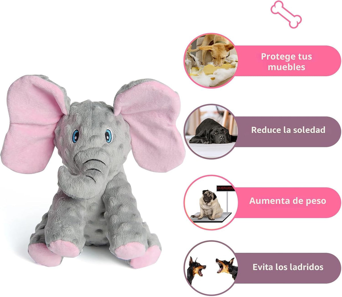 DODODOLA Juguetes para perros, juguetes para cachorros, lindo jugue...