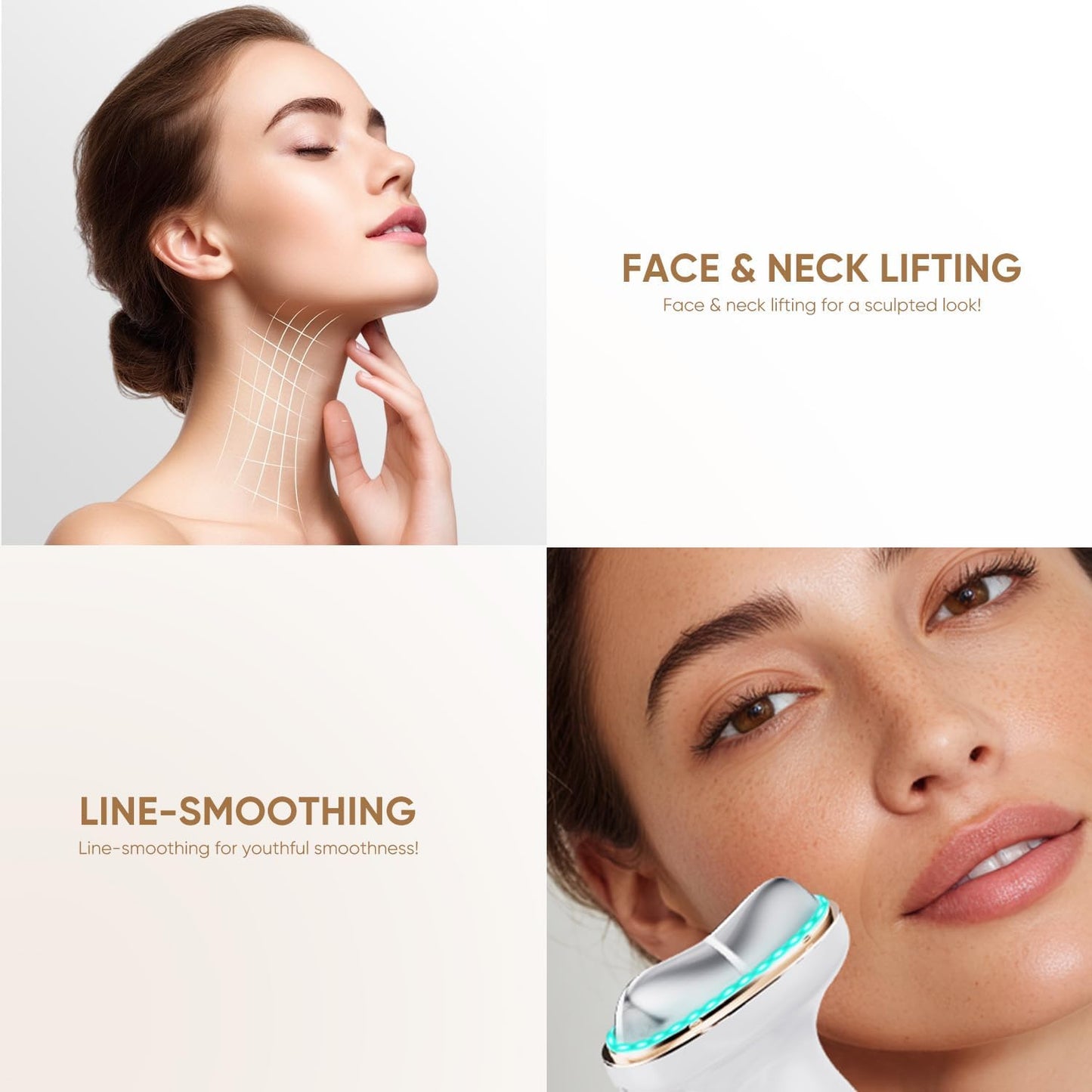 Dispositivo facial de microcorriente con terapia de luz roja \u2013...