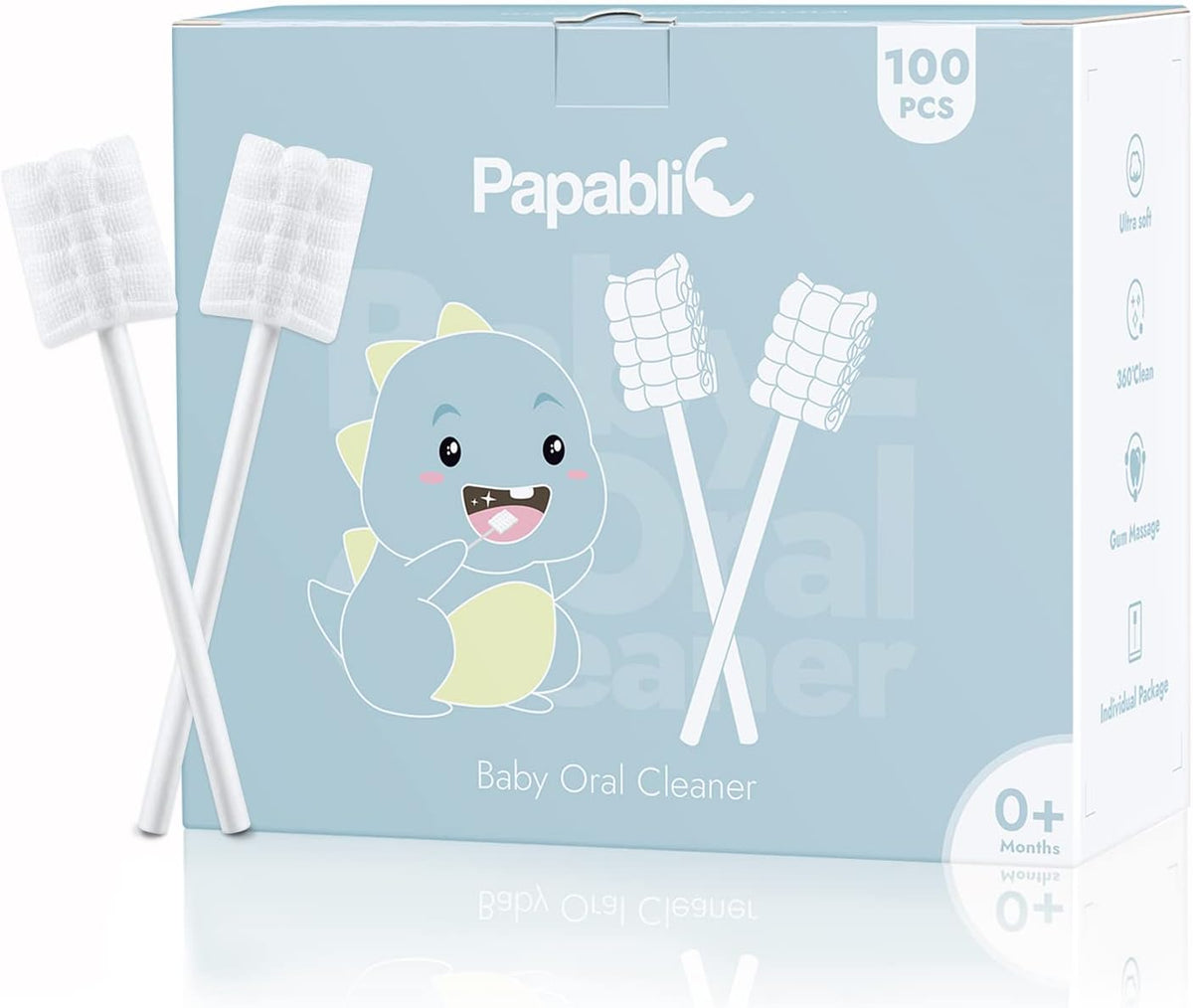 Papablic Limpiador de lengua de bebé para boca bucal infantil, dese...