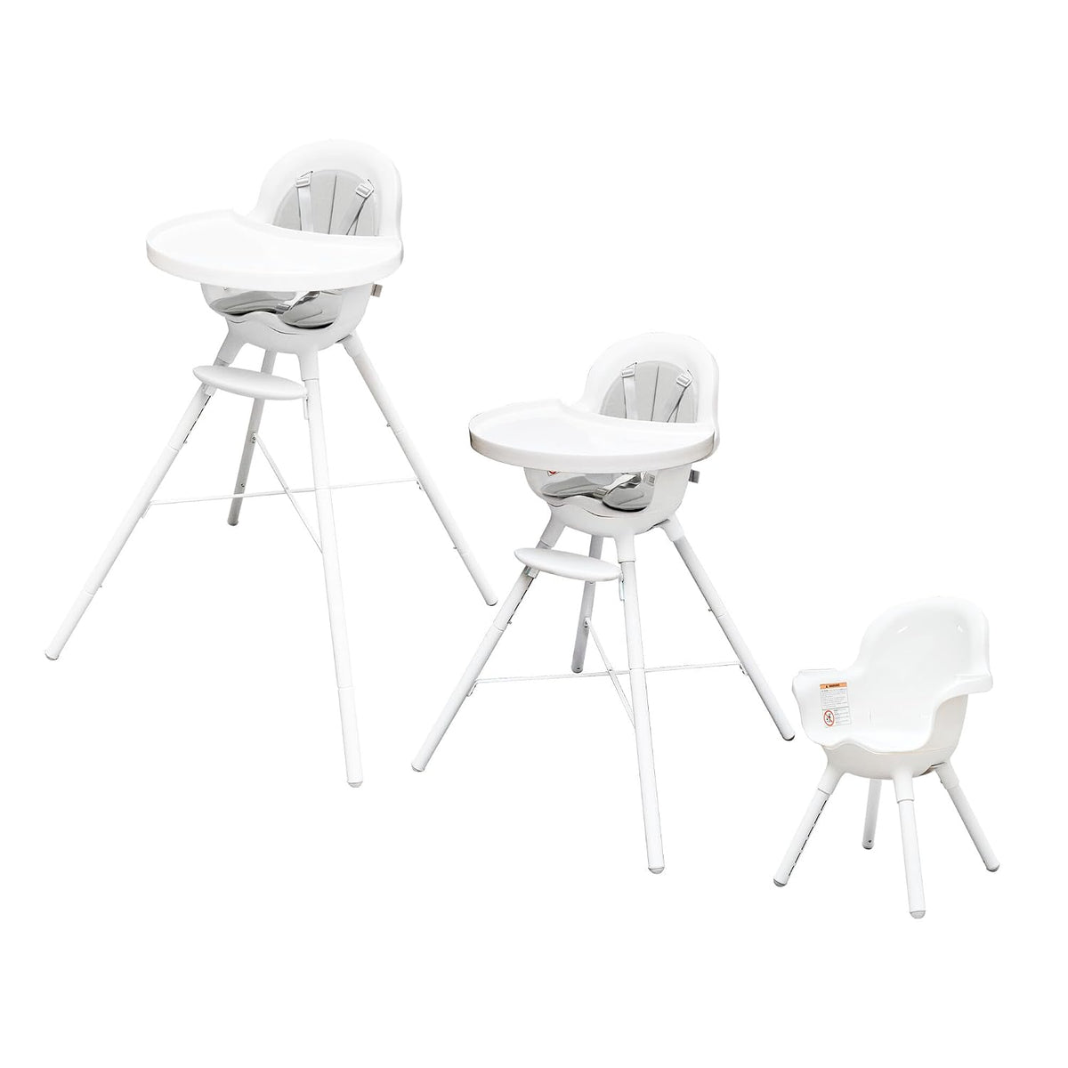 Boon GRUB Silla alta ajustable para bebé, silla alta convertible y...