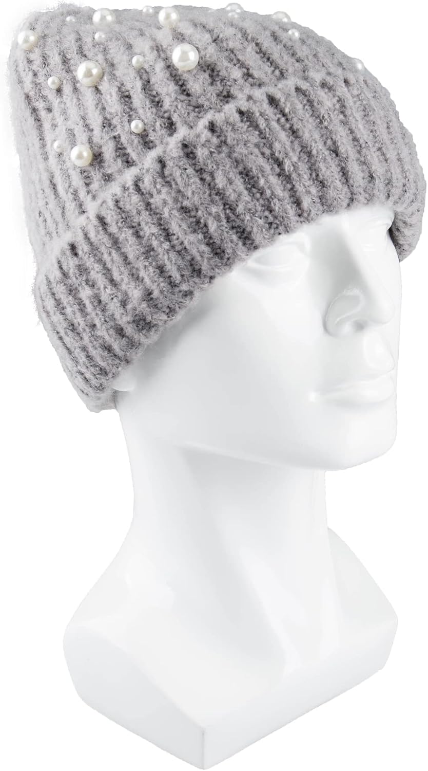 Jessica Simpson Gorro de punto cálido y acogedor para mujer