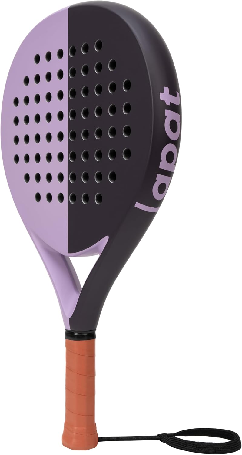 LAPAT Raqueta de pádel con bolsa de cubierta, superficie de carbono...