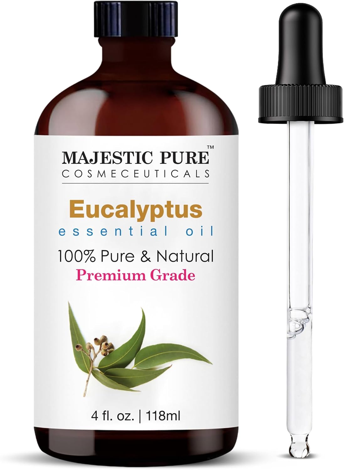 Aceite esencial Majestic Pure con cuentagotas de vidrio - 100% puro...