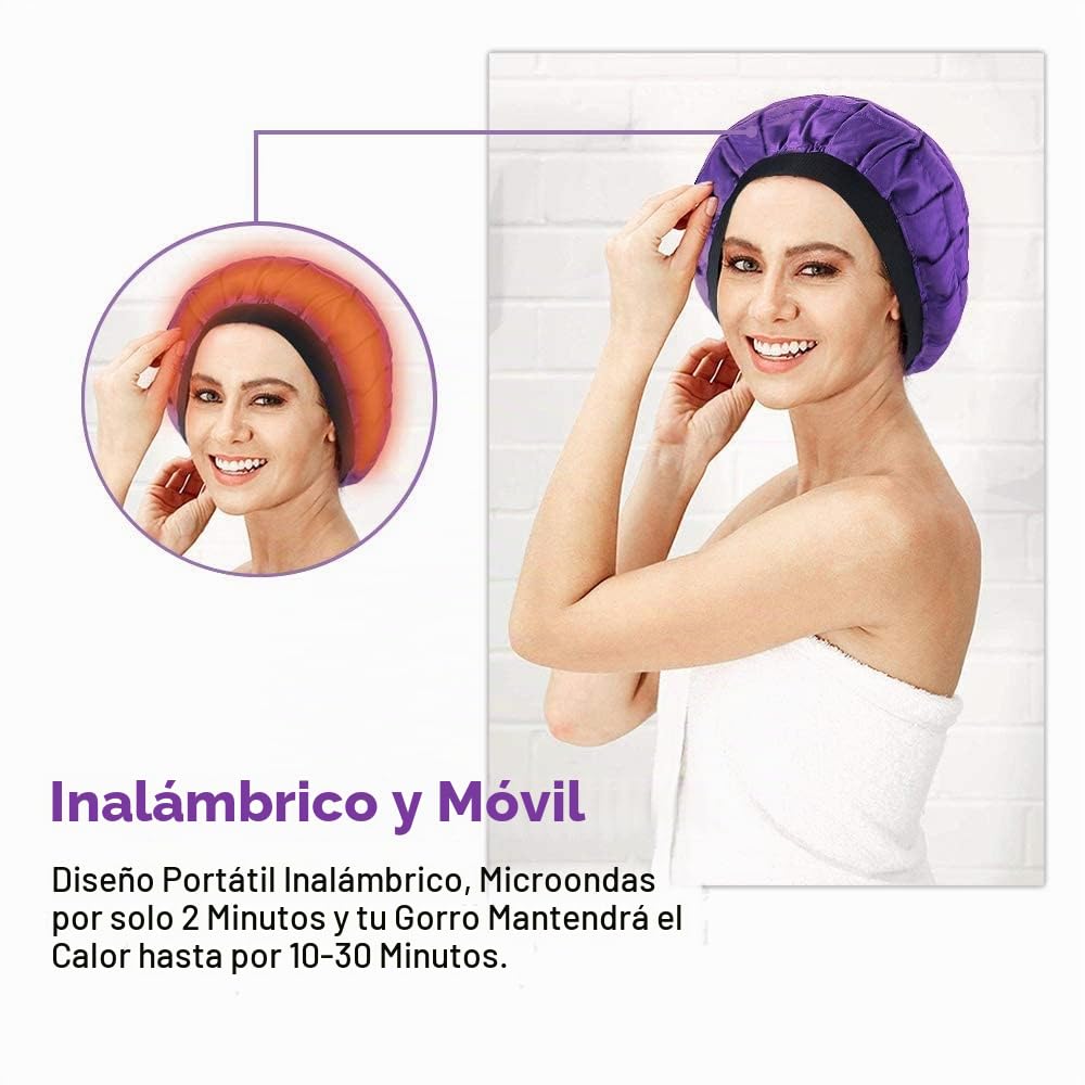 Beautybaby - Gorro térmico inalámbrico de acondicionamiento profund...