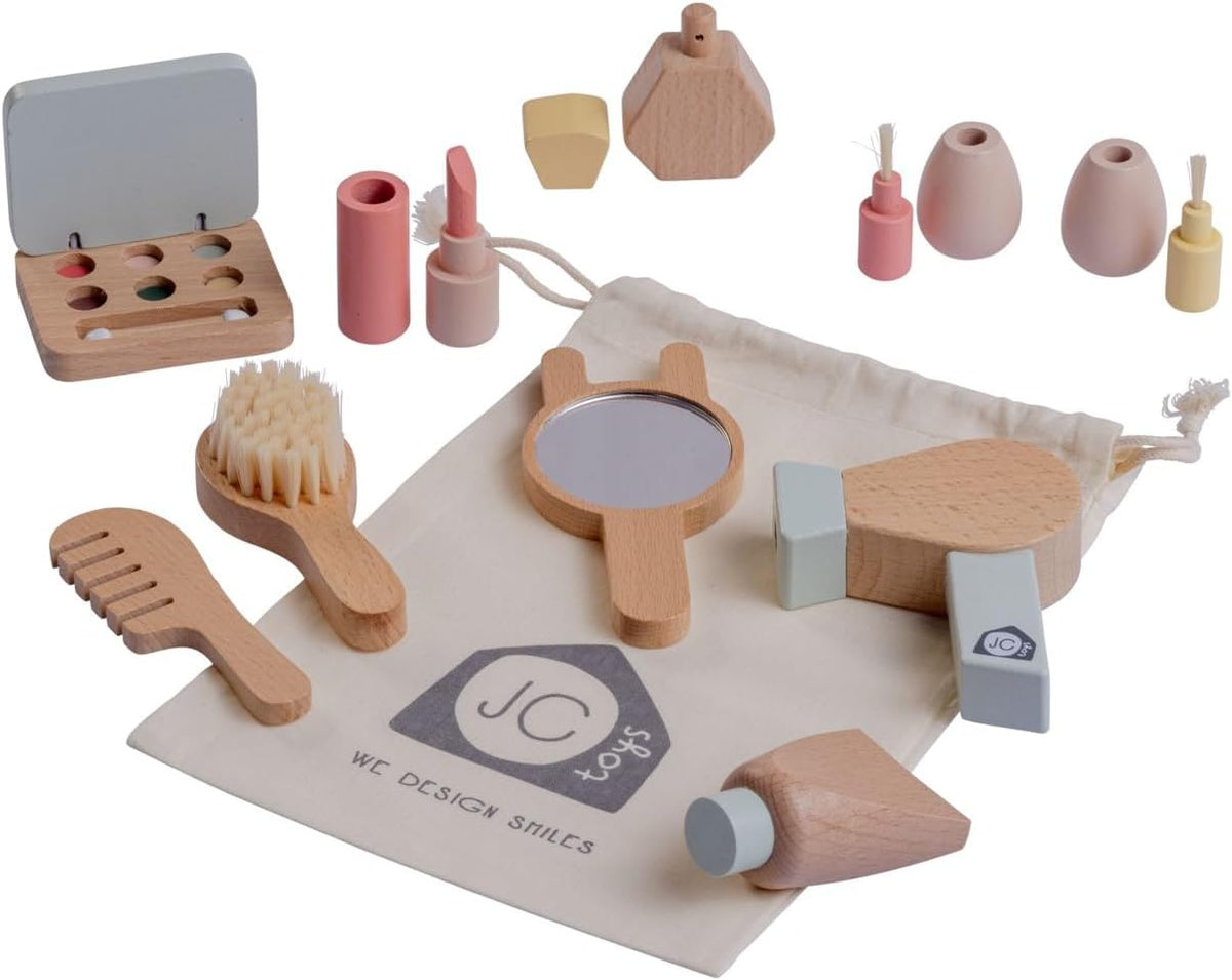 JC Toys Parfait Collection | Juego de maquillaje de madera real de...