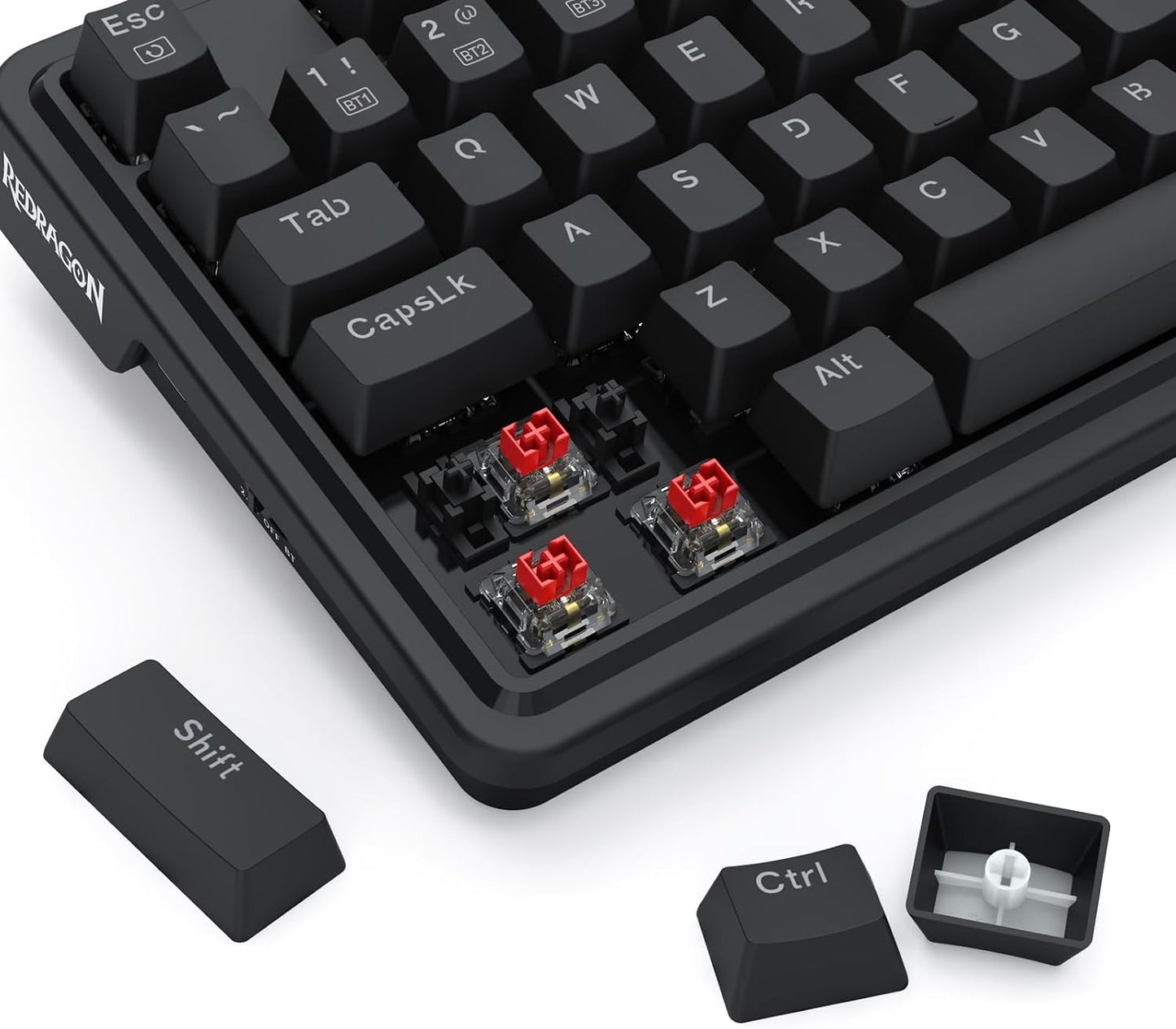 Redragon Combo de teclado y mouse para juegos Wilreess de 3 modos S...