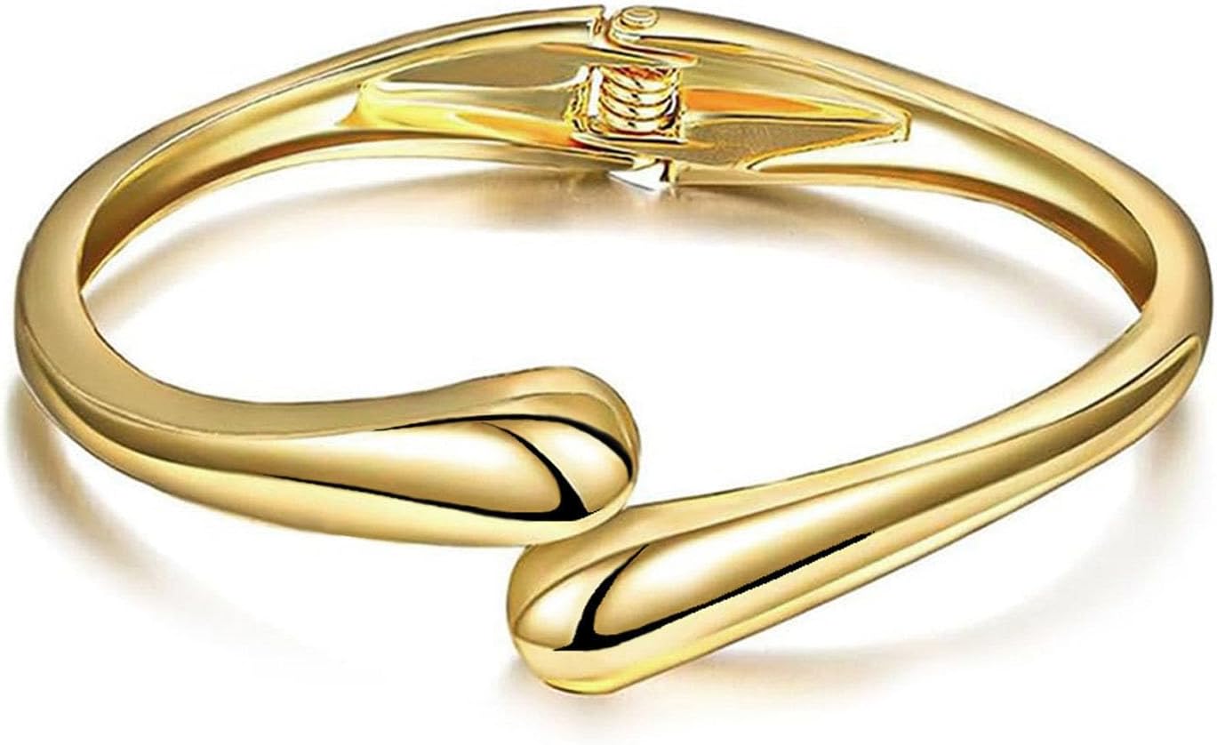 MTINAPS Brazalete de oro para mujeres y adolescentes, pulsera de mo...