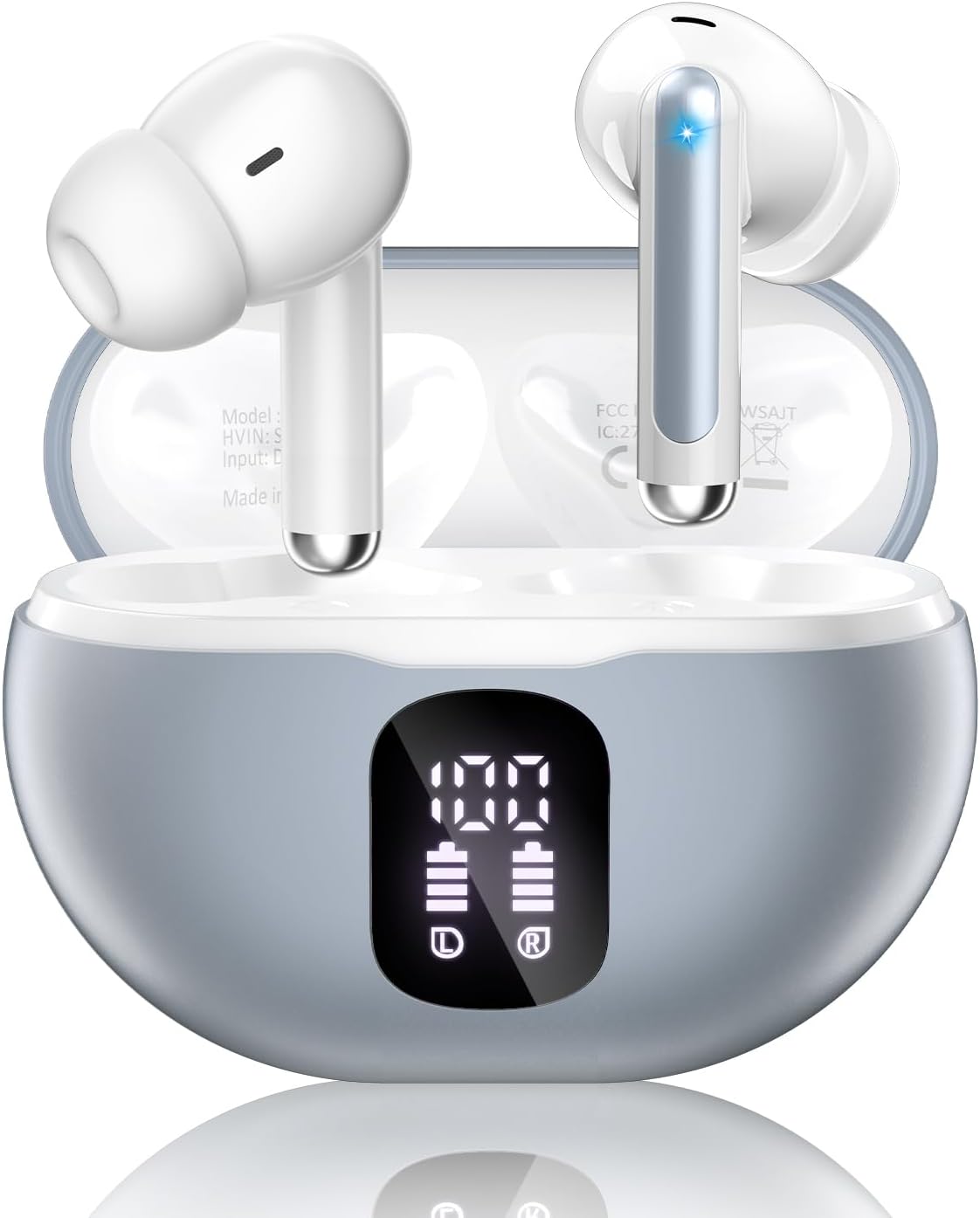 Auriculares inalámbricos, Bluetooth 5.4 auriculares estéreo con gra...