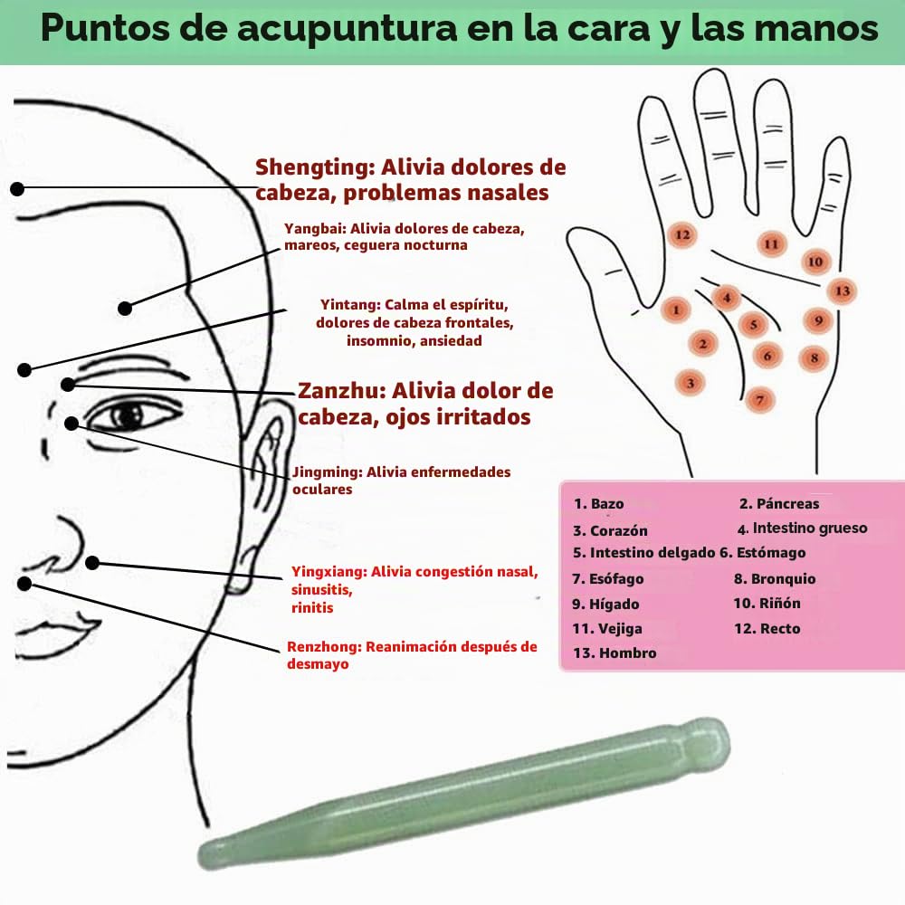 TOP SEWING Lápiz de acupuntura de jade para tejido profundo, herram...