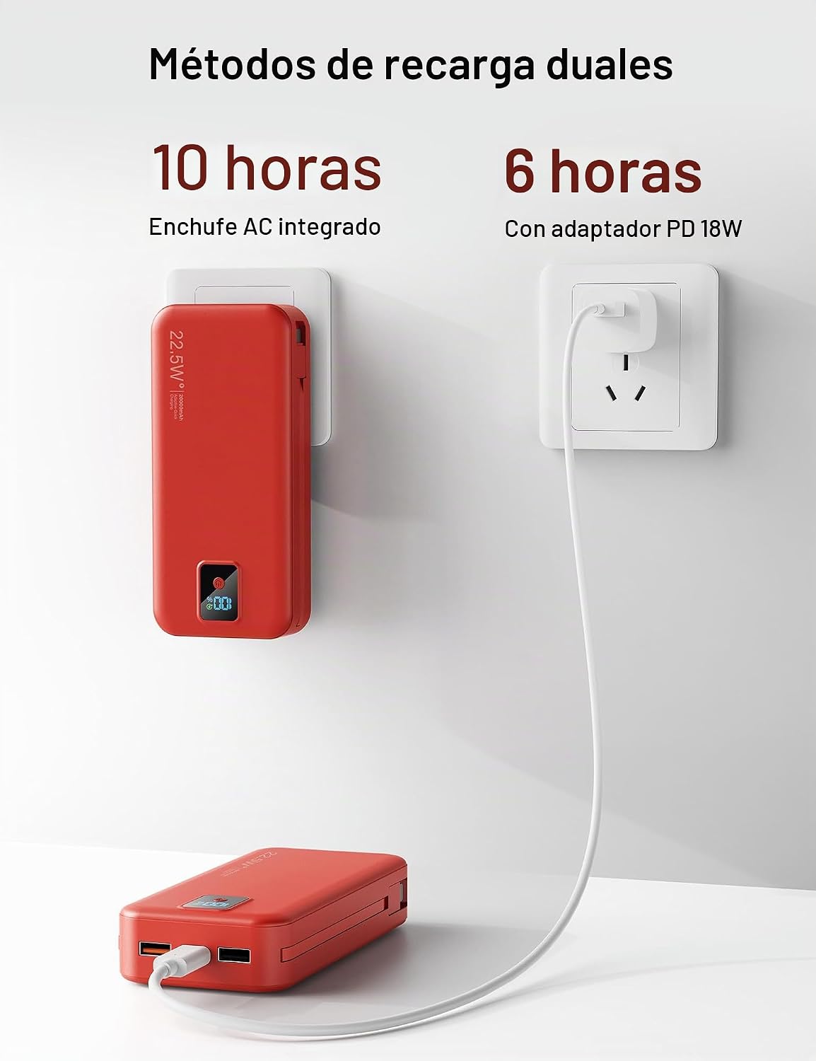 Cargador Portátil, 20000mAh 22.5W Banco de Energía de Carga Rápida...