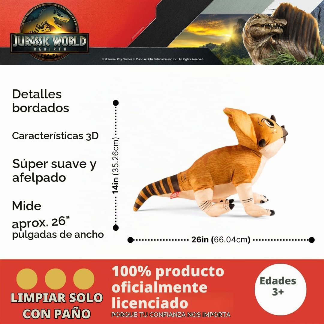 Jurassic World Rebirth Aquilops Dolores Almohada de Abrazo, Ropa de...