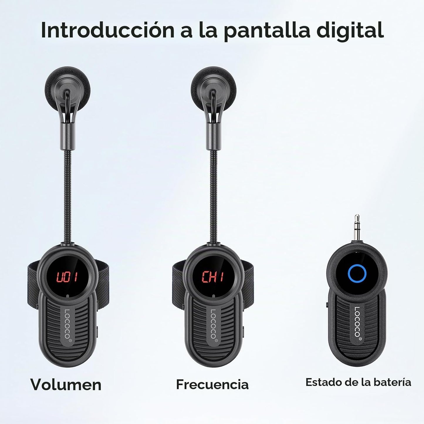 Lococo UHF Wireless Flute Microphone System: Instrumentos de música...