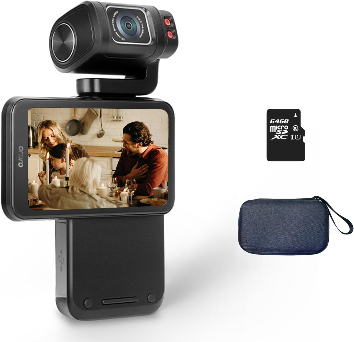 ORDRO Videocámara de video 5K, cámara digital portátil M3 48MP UHD...