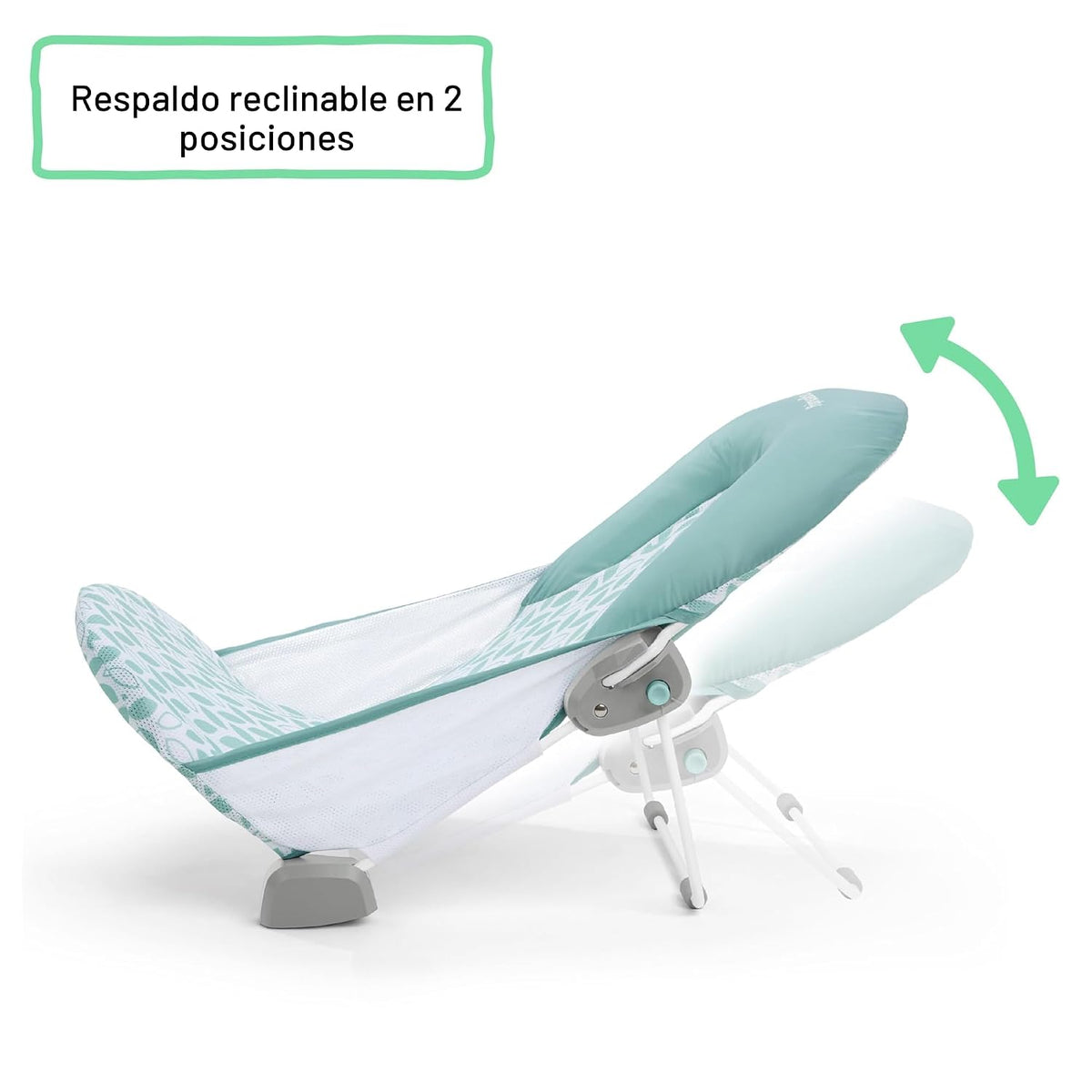 Ingenuity Bañera plegable de 2 posiciones, soporte de baño de 2 pos...