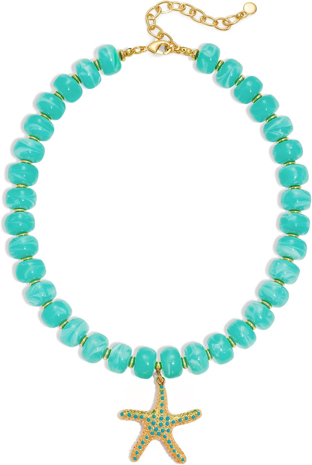 WOWORAMA Collar de playa de verano para mujer, coloridos collares d...