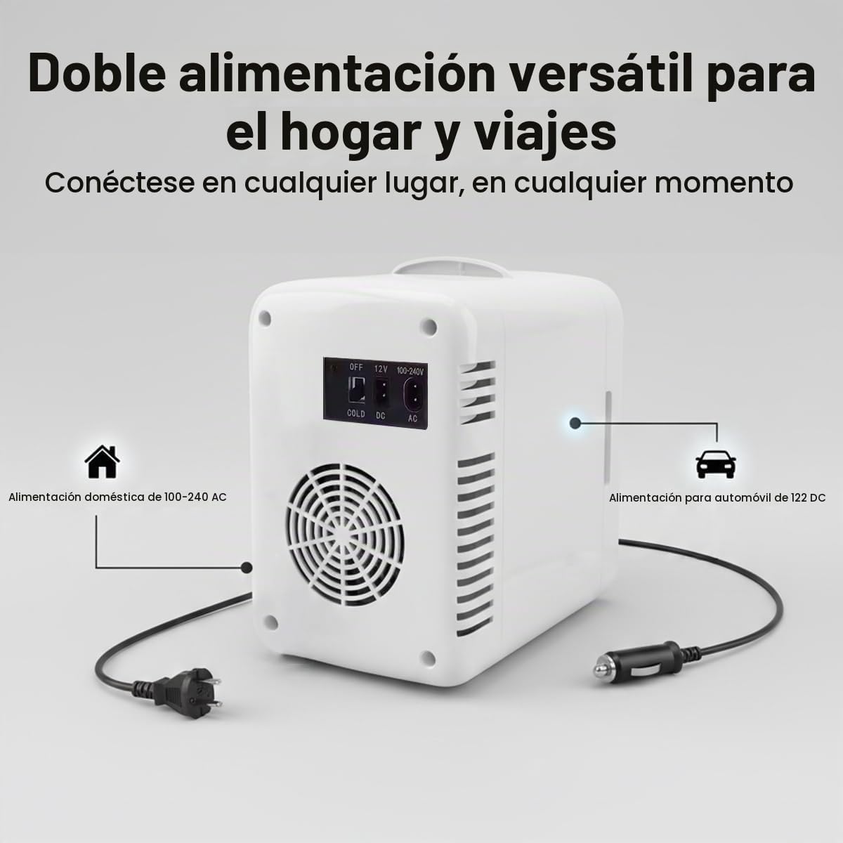 Lispin Mini refrigerador para el cuidado de la piel de 4L con espej...