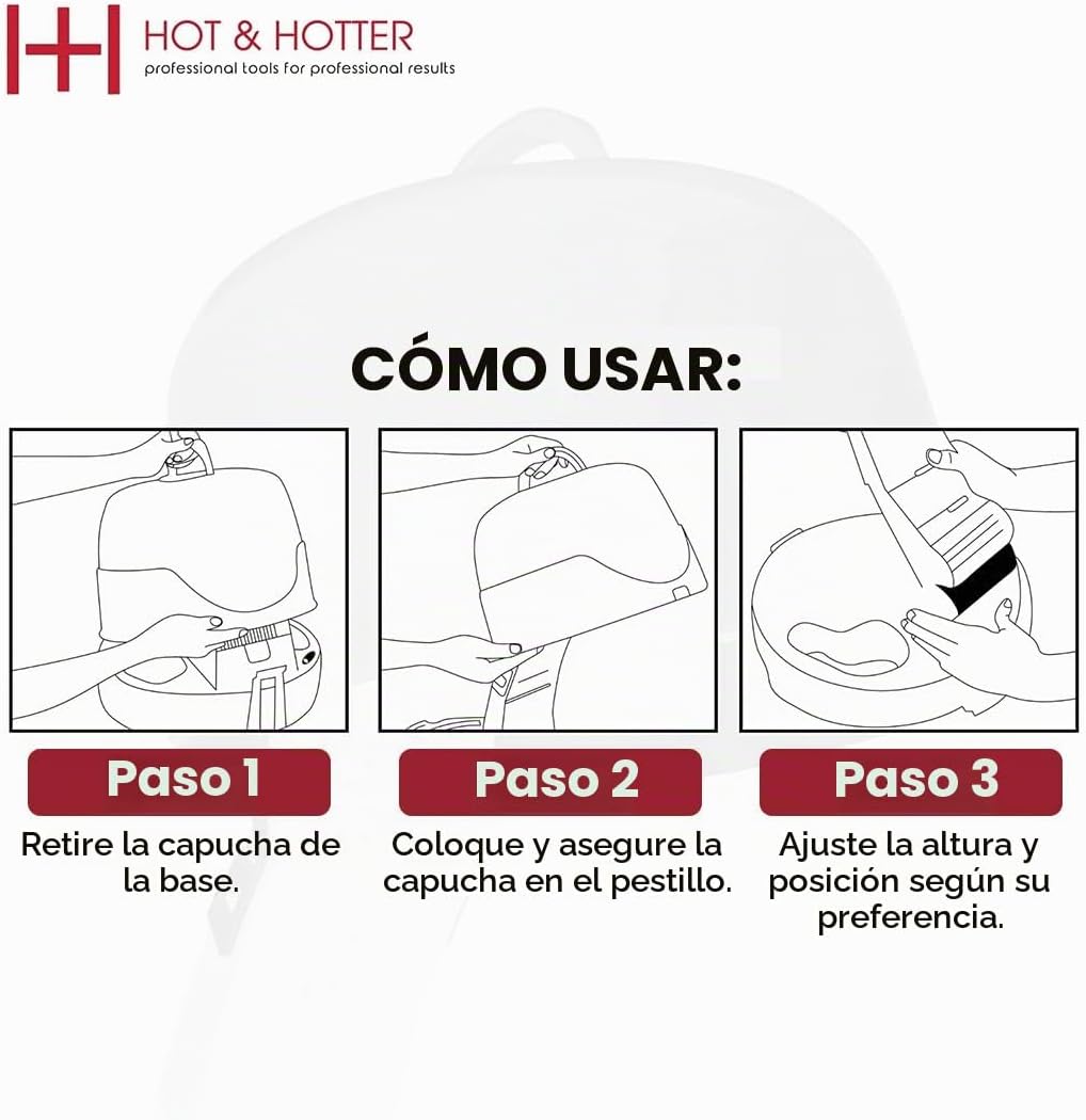 Annie Hot &amp; Hotter - Secador de campana iónico de cerámica extr...