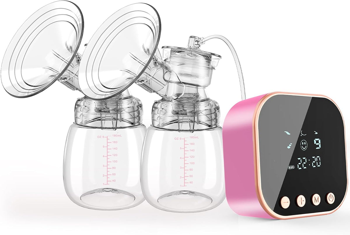 Lulia - Extractor de leche eléctrico doble, bomba de lactancia 4 mo...