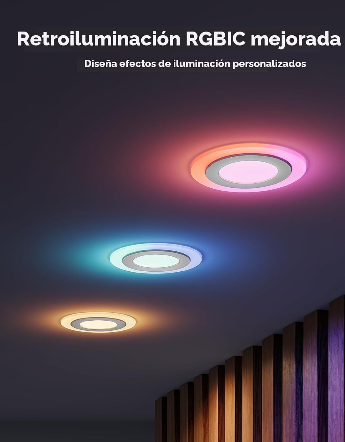 Govee Iluminación empotrable inteligente de 4 pulgadas, luz LED emp...