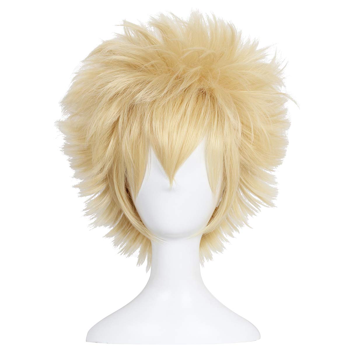 ColorGround Peluca corta de anime para cosplay