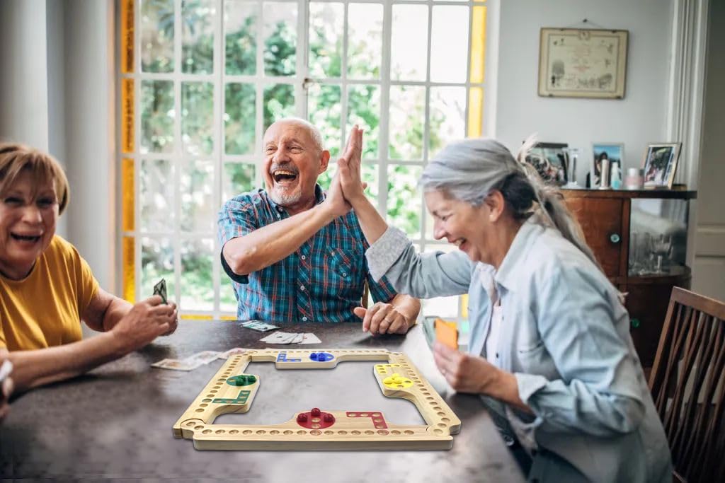 MUCITAGF Juego de Canicas y Jokers de Mesa con Clavos y Cartas Joke...