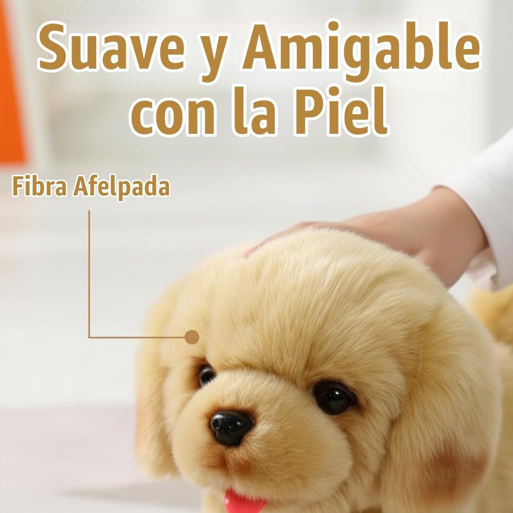 CU-MATE Juguete electrónico para perro que camina, cachorro interac...