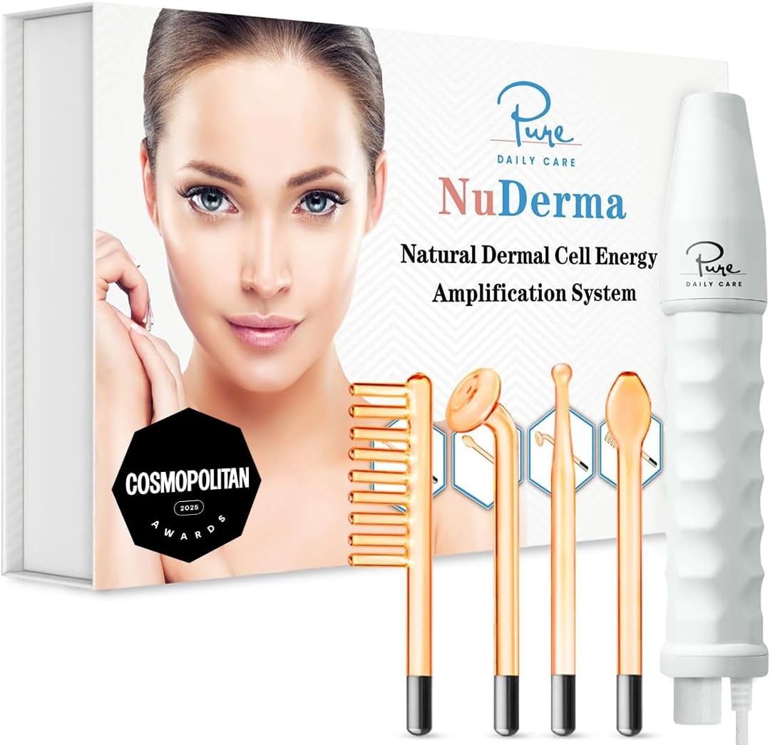 NuDerma - Máquina portátil de terapia de piel de mano, con neón, an...
